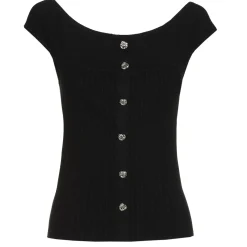 1242-10 / Aansluitende Geklede Top Met Stretch