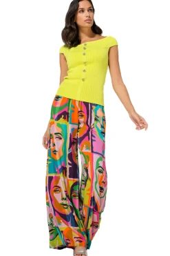1242-80 / Aansluitende Geklede Top Met Stretch
