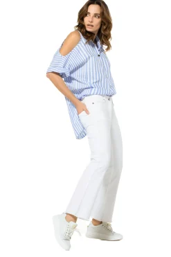3560-90 / Comfortabele 7/8 Jeans, Bootcut, Normal Waist