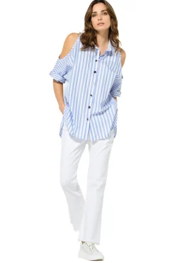 3560-90 / Comfortabele 7/8 Jeans, Bootcut, Normal Waist
