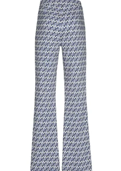 1550-29 / Comfortabele Broek, Bootcut, Normal Waist, Pop-Art Print