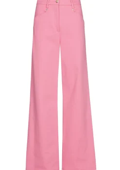 1579-71 / Comfortabele Broek In Katoen, Wijd Been, Normal Waist