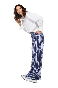 1534-29 / Comfortabele Broek, Recht Been, Normal Waist