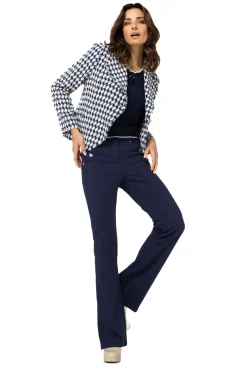 1578-21 / Comfortabele Citylook Broek, Bootcut, Normal Waist
