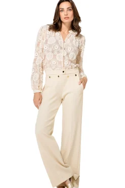 1583-34 / Comfortabele Citylook Broek, Recht Been, Normal Waist