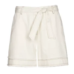 3579-93 / Comfortabele Katoenen Short, High Waist