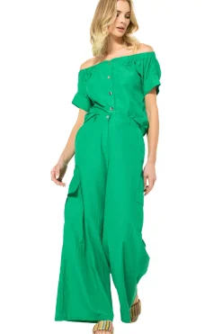3654-61 / Comfortabele Off-Shoulder Top
