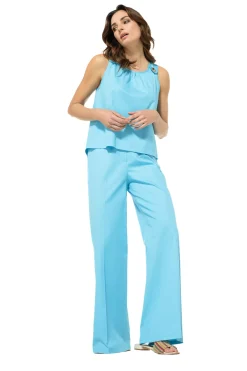 3573-62 / Comfortabele Rechtvallende Broek, Normal Waist