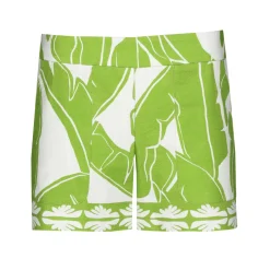3555-79 / Comfortabele Short In Pique Katoen, Normal Waist