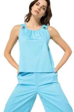 3673-62 / Comfortabele Top Met Rugeffect