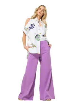 3574-40 / Comfortabele Wijde Broek, Normal Waist