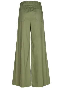 1569-60 / Comfortabele Wijde Broek In Katoen, Normal Waist