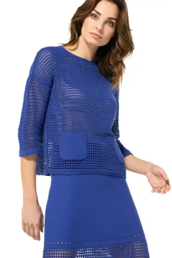 3213-26 / Doorzichtige Gehaakte Lange Pull