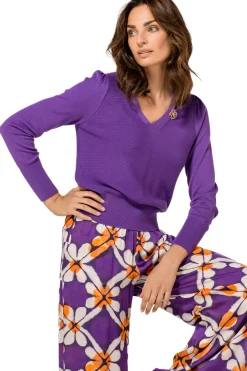 1259-45 / Fijn Gebreide Elegante Pull 2 Styles
