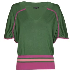 1251-69 / Fijn Gebreide Pull Met Mouweffect