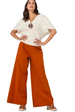1247-34 / Fijn Gebreide Pull Met Mouweffect