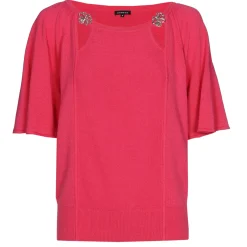 1258-74 / Fijn Gebreide Pull Met Fantasiemouw