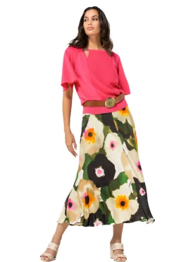 1258-74 / Fijn Gebreide Pull Met Fantasiemouw