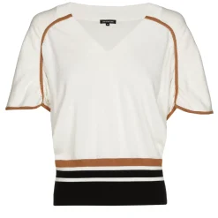 1251-39 / Fijn Gebreide Pull Met Mouweffect