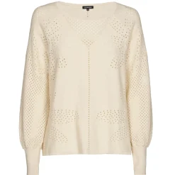 1250-34 / Fijn Gebreide Pull Met Bloemeffect