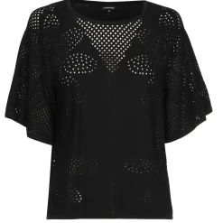 1249-10 / Fijn Gebreide Pull Met Bloemeffect