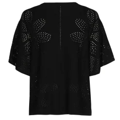 1249-10 / Fijn Gebreide Pull Met Bloemeffect