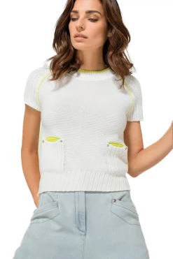 1218-91 / Fijn Gebreide Top 2 Styles