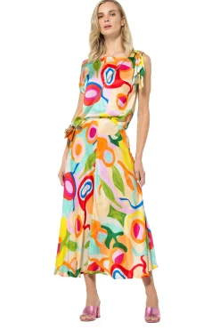 3766-79 / Frivole Zwierige Midi Rok