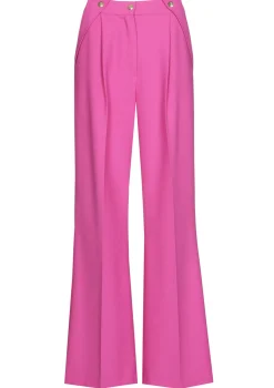 1582-73 / Geklede Comfortabele Broek, Recht Been, Mid Waist