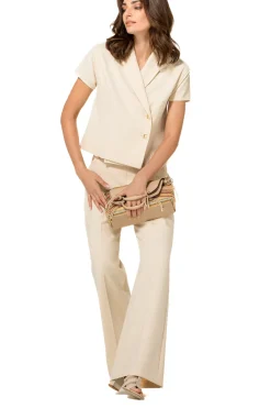1683-34 / Geklede Comfortabele Citylook Top
