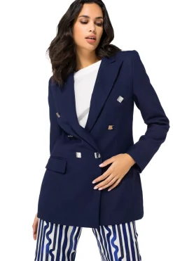 1824-21 / Licht Aansluitende Citylook Comfortabele Blazer