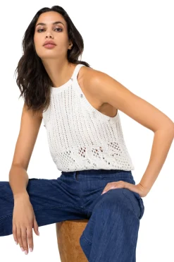 1232-91 / Los Gebreide Pull Met Afneembare Mouwen