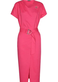 1169-74 / Rechtvallende Jurk In Stretch