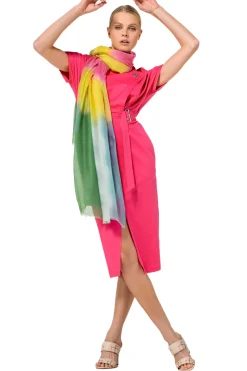 1169-74 / Rechtvallende Jurk In Stretch