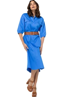 1177-27 / Rechtvallende Jurk In Stretch