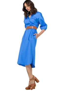 1177-27 / Rechtvallende Jurk In Stretch