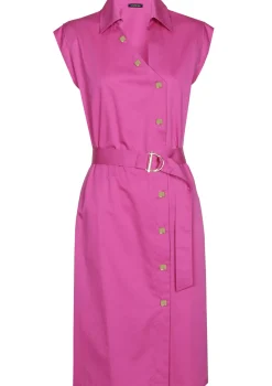 1176-73 / Rechtvallende Jurk Met Stretch