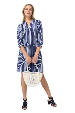 1134-29 / Rechtvallende Jurk Met Stretch