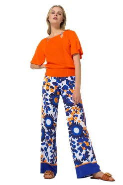 1571-29 / Soepelvallende Broek, Recht Been, Normal Waist