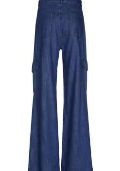 1512-24 / Soepelvallende Cargojeans, Wijd Been, Normal Waist