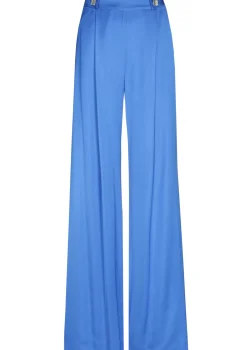 1527-27 / Soepelvallende Geklede Broek, Recht Been, Mid Waist