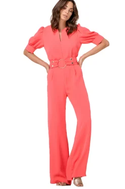 1522-72 / Soepelvallende Jumpsuit, Wijd Been