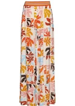 3569-89 / Soepelvallende Palazzo Broek, Normal Waist