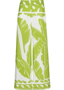 3556-79 / Soepelvallende Wijde Broek, Normal Waist