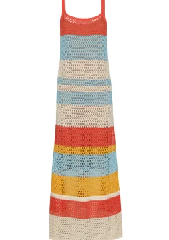 3110-89 / Zomerse Gehaakte Midi Jurk