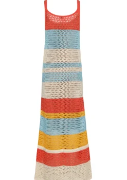 3110-89 / Zomerse Gehaakte Midi Jurk